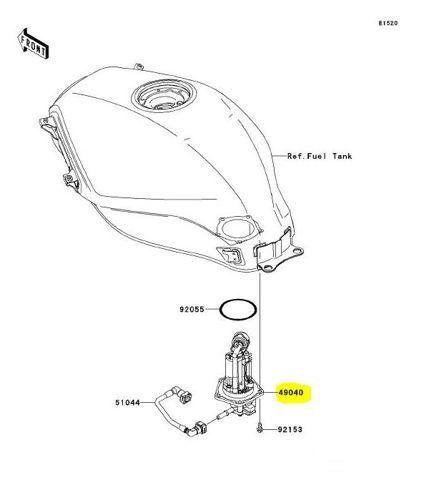 Бензонасос Kawasaki ninja 250R 2008-2012