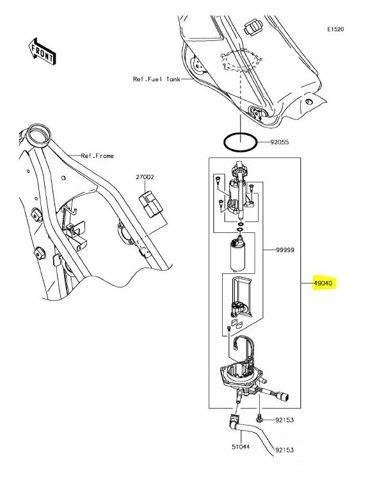 Бензонасос Kawasaki KLX 250 2009-2017