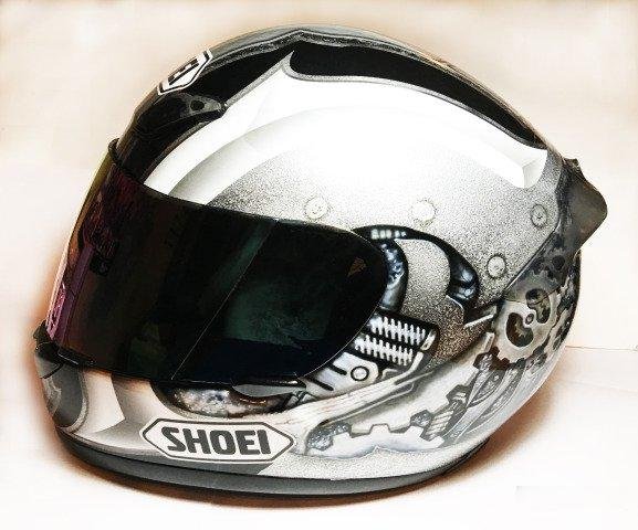 Шлем Shoei XR-1000 (RF-1000) Cutlass с аэрографией
