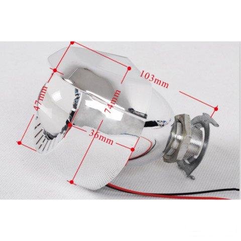 Morimoto mini H1 мотолинзы в птф 1.8/2.0 дюйма