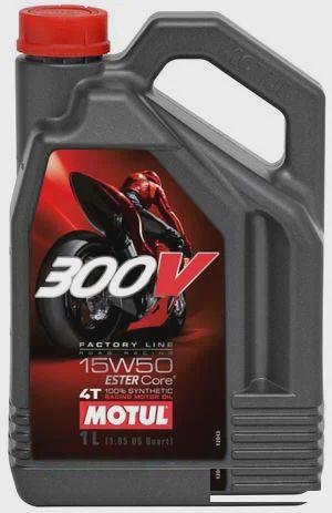 Motul Масло 4Т мото синт 15w50 300V ester Core 4L