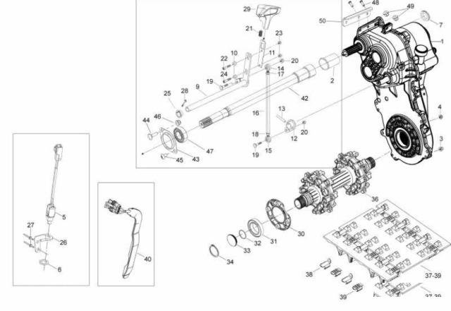 Трансмиссия BRP Ski-doo Skandic WT 619230058