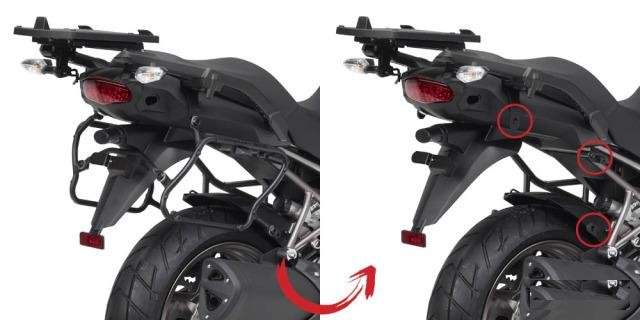 Крепеж боковых кофров Kawasaki Versys 1000 (12-14)