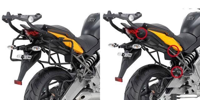 Крепеж боковых кофров Kawasaki Versys 650 (10-14)