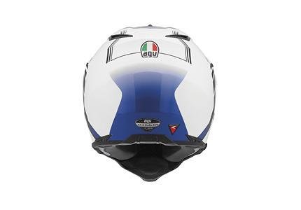 Шлем AGV AX-8 Dual Evo - Gt white/gunmetal/blue