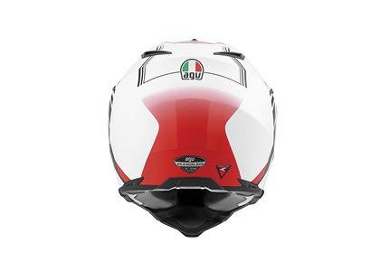 Шлем AGV «AX-8 Dual» Evo-Gt white/gunmetal/red