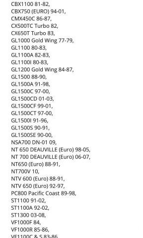Подшипники рулевой VFR1200, VT750, XL1000, CB, CBR