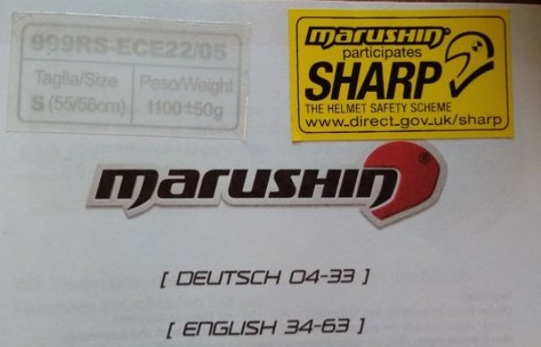 шлем Marushin 999RS