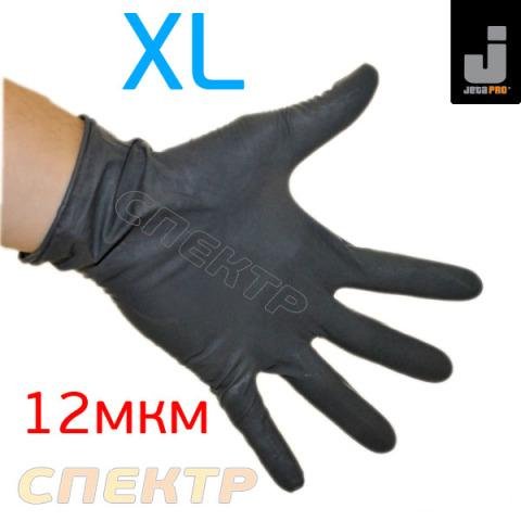 Перчатка нитриловая р.XL (1шт) черная (120мкм)