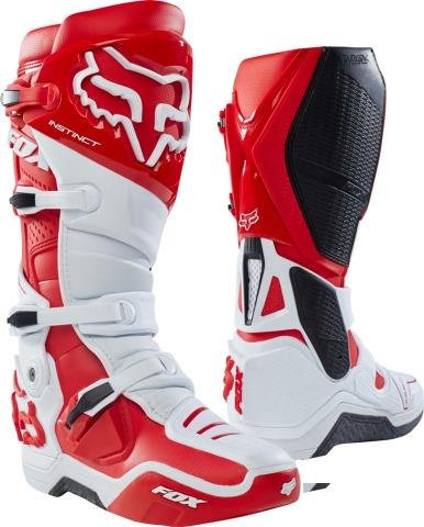 Мотоботы Fox Instinct Boot White/Red