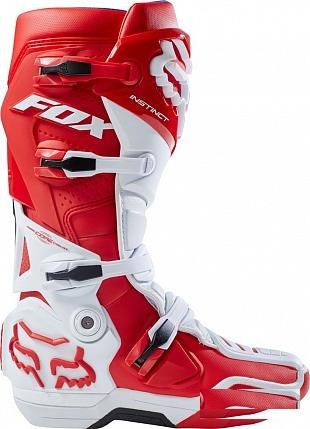 Мотоботы Fox Instinct Boot White/Red