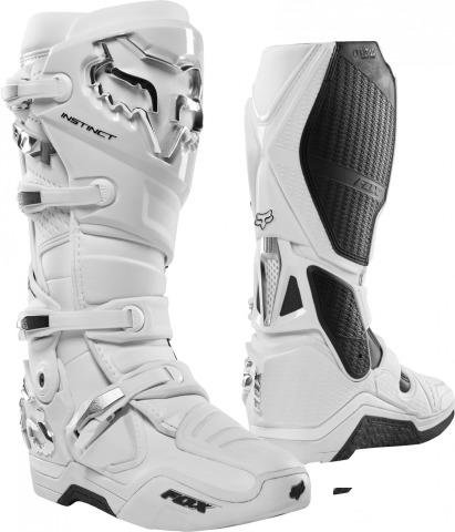 Мотоботы Fox Instinct Boot White/Silver