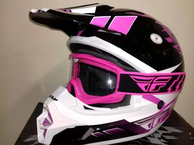 Кроссовый шлем FlyRacing + очки
