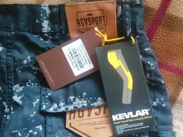 Мотоджинсы AGVsport camo cargo, размер 36