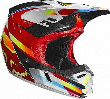 Шлем Fox V3 Motif Helmet Red/Yellow