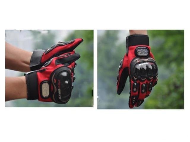 Перчатки Pro-Biker, цвет: красный, черный, синий