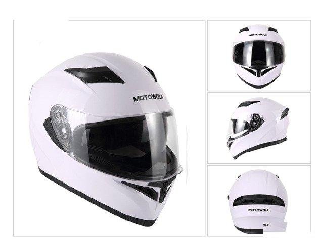Шлем MotoWolf 316 интеграл (мотошлем) с очками