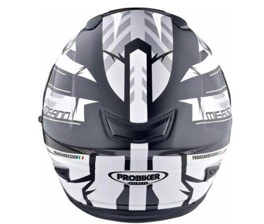 Интеграл Шлем probiker RSX6 черный-белый-серый