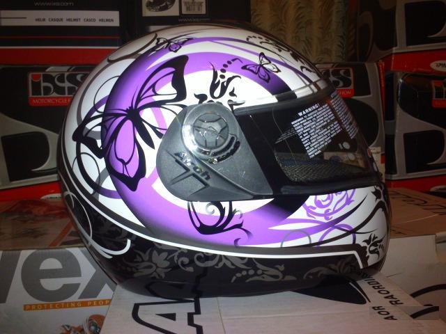 Мотошлем Airoh Aster-X Batterflay Violet XS и S