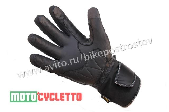 Утепленные мотоперчатки с защитой S и L-XL
