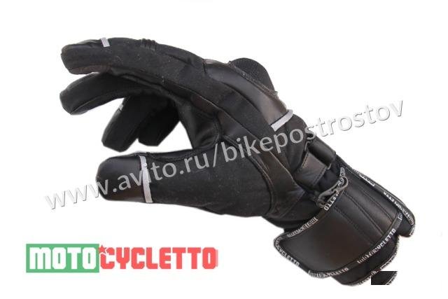 Утепленные мотоперчатки с защитой S и L-XL