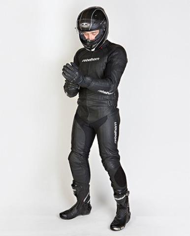 Кожаный комбинезон rebelhorn piston II black
