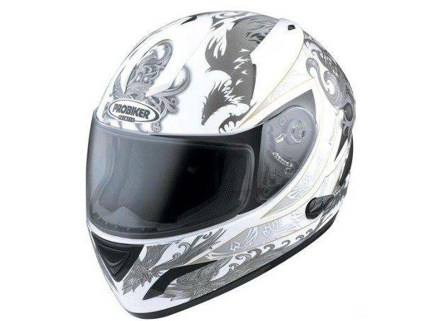 Интеграл Шлем probiker PR2 White Phoenix