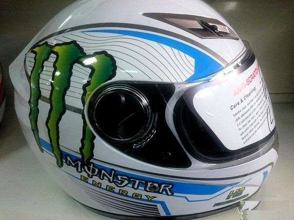 Шлем интеграл hizer 525 Monster, Белый Новый