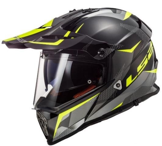 Эндуро Шлем LS2 MX436 Pioneer Ring черно-желтый