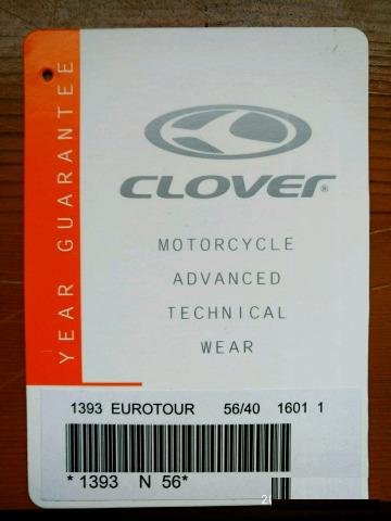 Мотобрюки кожа clover Eurotour р-56 новые