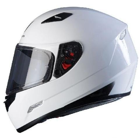 Шлем MT mugello mono Gloss Pearl White (Размер L)