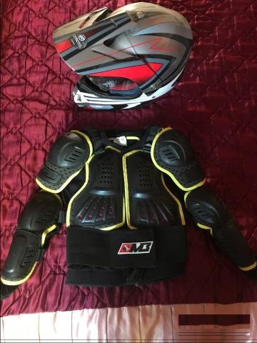 Шлем подростковый cf moto и защита детская