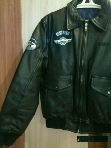 Новая мужская кожаная мотокуртка "Top Gun"