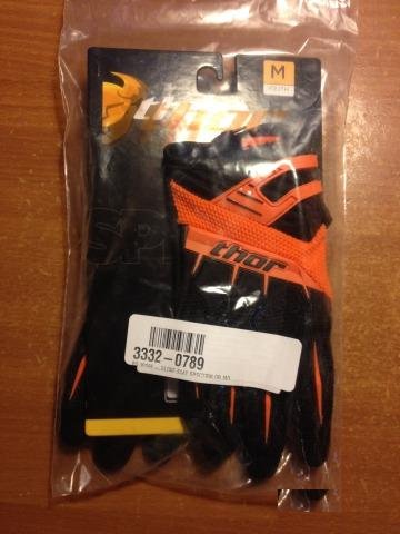 Мото перчатки кроссовые thor Spectrum Orange