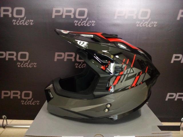 Кроссовый шлем Ataki MX801 Strike красный