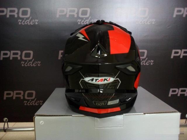Кроссовый шлем Ataki MX801 Strike красный