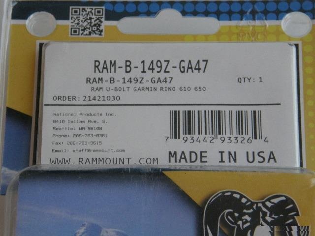 RAM крепление на руль для Garmin Rino 6XX