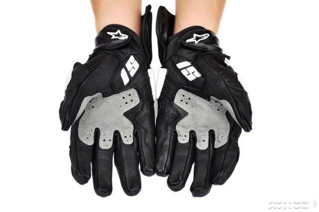 Кожанные перчатки Alpinestars Super M, L, XL черны