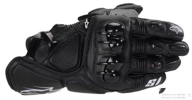 Кожанные перчатки Alpinestars Super M, L, XL черны