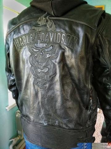 Мотокуртка кожанная Harley Davidson XXL