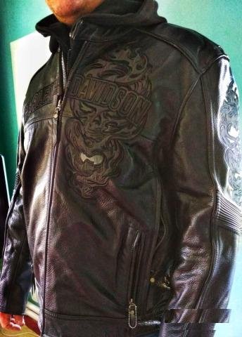 Мотокуртка кожанная Harley Davidson XXL