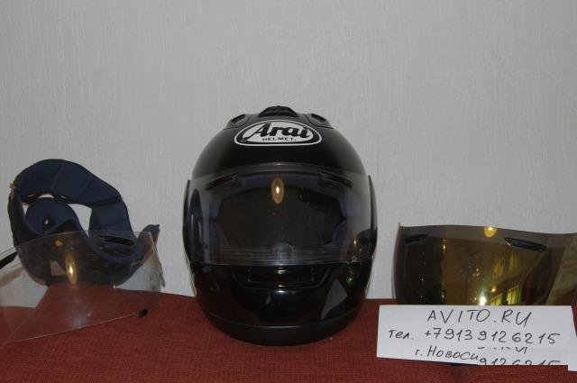 Шлем Arai RX-7 Corsair черный р.L(59-60см) +3визор