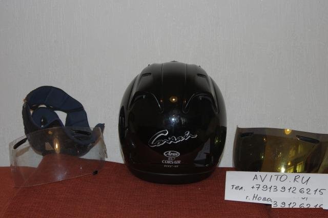Шлем Arai RX-7 Corsair черный р.L(59-60см) +3визор