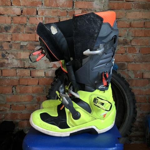 Ботинки Alpinestars Tech 7, Жёлтый-красный-чёрный