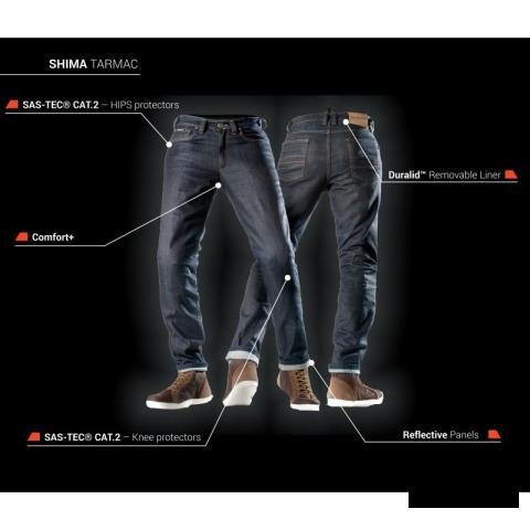 Мото джинсы мотоджинсы Shima Tarmak Raw Denim