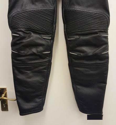 Alpinestars Black Мотоштаны кожаные с защитой