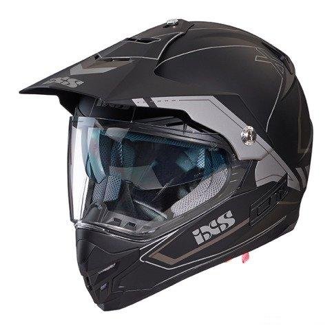 Шлем двойного назначения HX207 черно-серый