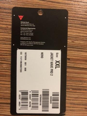 Моточерепаха Dainese Jacket wave pro 2 (nero)