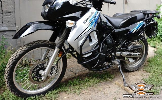 Защитные дуги на Kawasaki, клетка