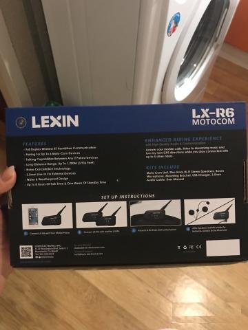 Мотогарнитура Lexin LX-R6 новая